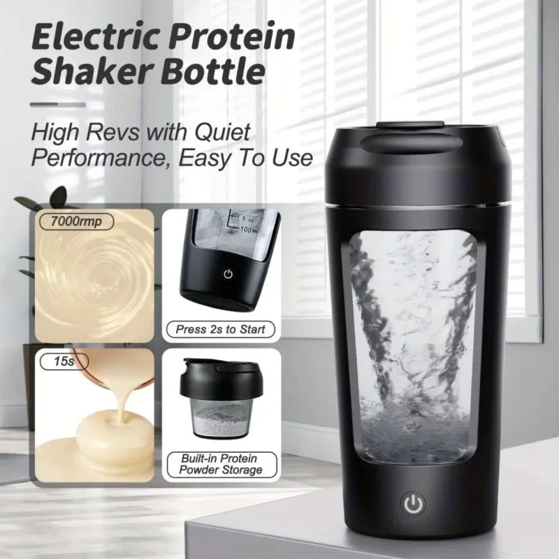 TurboBlend Electric Protein Shaker Cup – 500ml