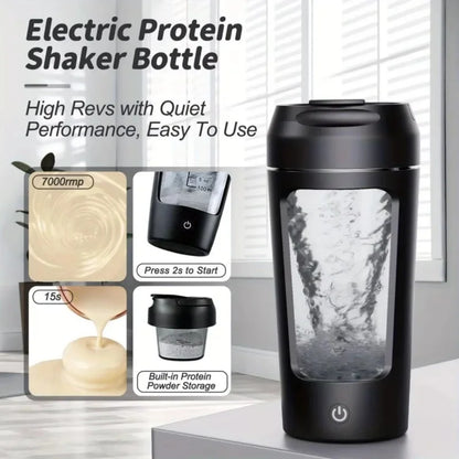TurboBlend Electric Protein Shaker Cup – 500ml