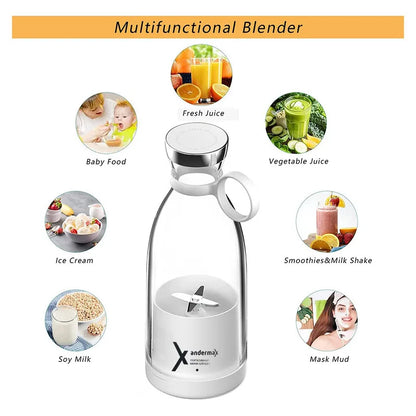 TurboBlend Portable Electric Juicer Cup – 350ml